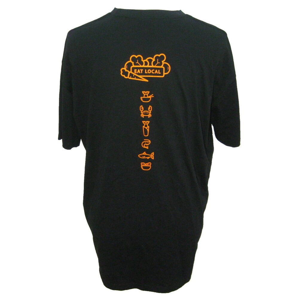 New SUSHI Fish Seafood Men's (Size 2XL) Black Short Sleeve Graphic T-Shirt